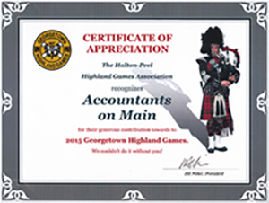 Highland Games Certificate